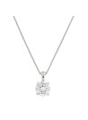 Pendentif "Attachement Sacré" Or blanc et Diamant