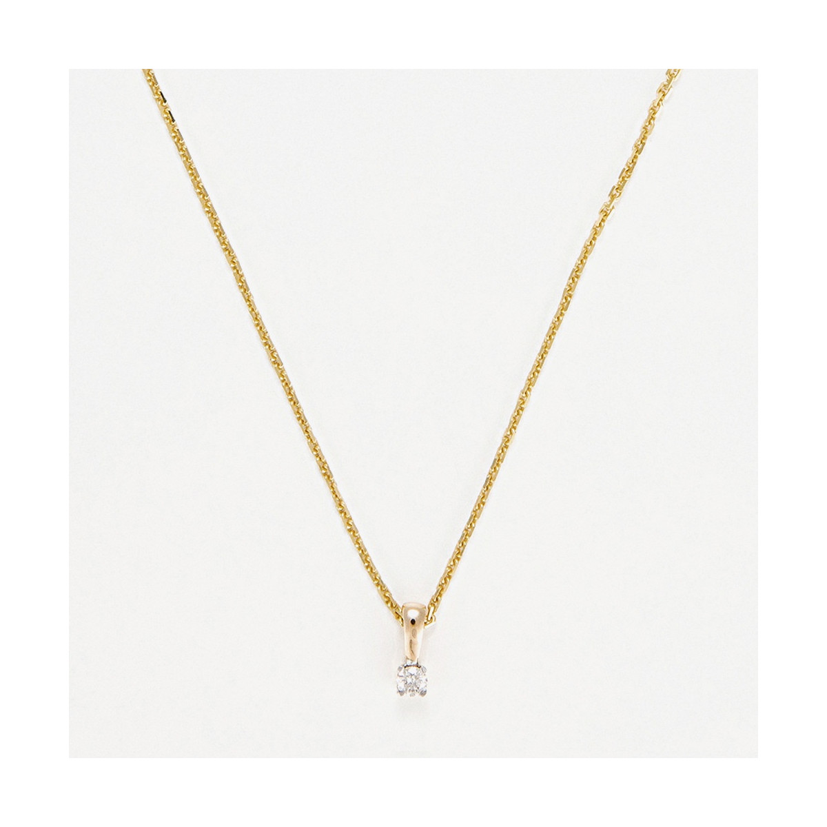 Pendentif "Divine Enchantée" Or jaune et Diamant