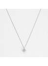 Pendentif "Paisible" Or blanc et Diamant