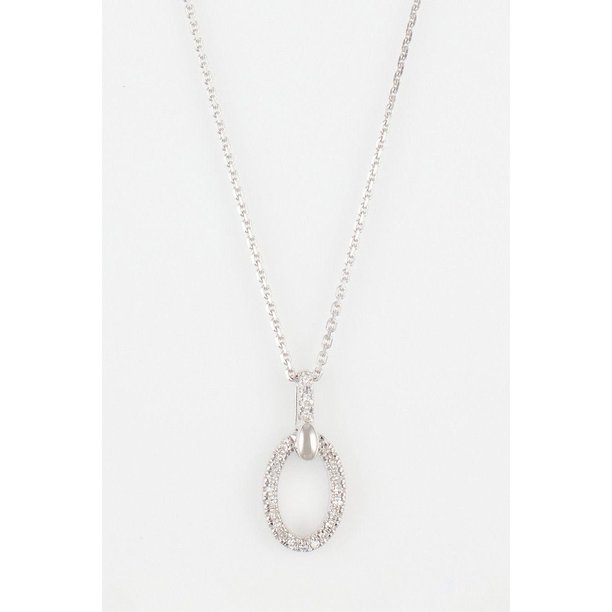 Pendentif "Paris Noble" Or blanc et Diamant Pendentif "Paris Noble" Or blanc et Diamant