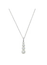 Pendentif "Paris Romantique" Or blanc et Perle