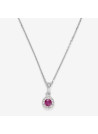 Pendentif "Pégase Gracieux" Or blanc et Rubis