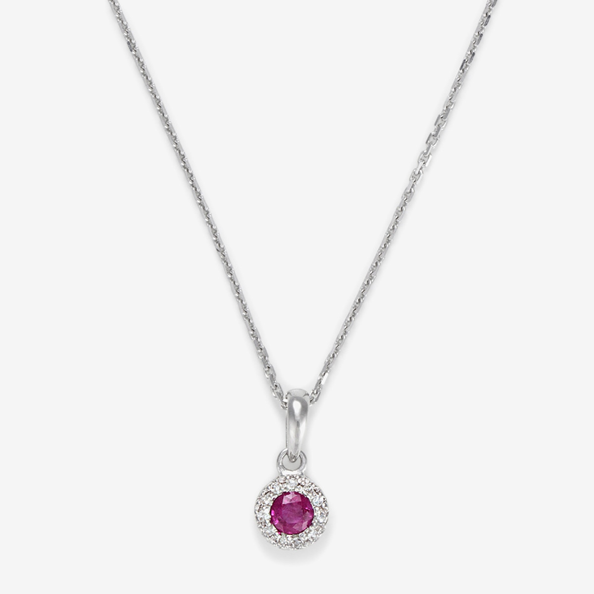 Pendentif "Pégase Gracieux" Or blanc et Rubis Pendentif "Pégase Gracieux" Or blanc et Rubis