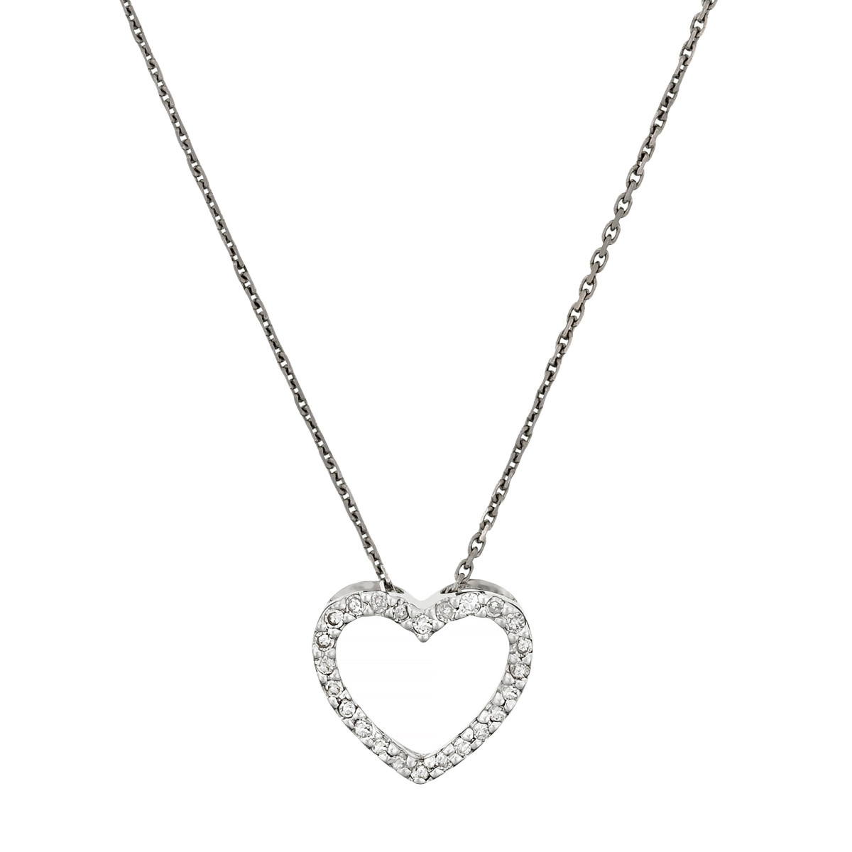 Pendentif "Mon Chéri" Or blanc et Diamant Pendentif "Mon Chéri" Or blanc et Diamant