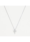 Pendentif "Précieuse" Or blanc et Diamant
