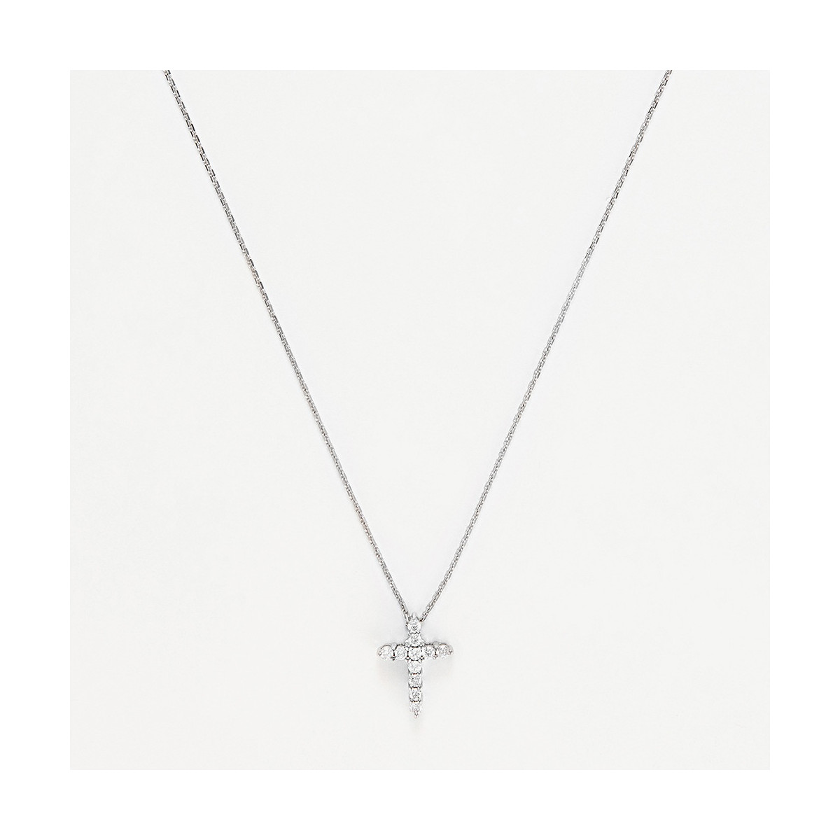 Pendentif "Précieuse" Or blanc et Diamant Pendentif "Précieuse" Or blanc et Diamant