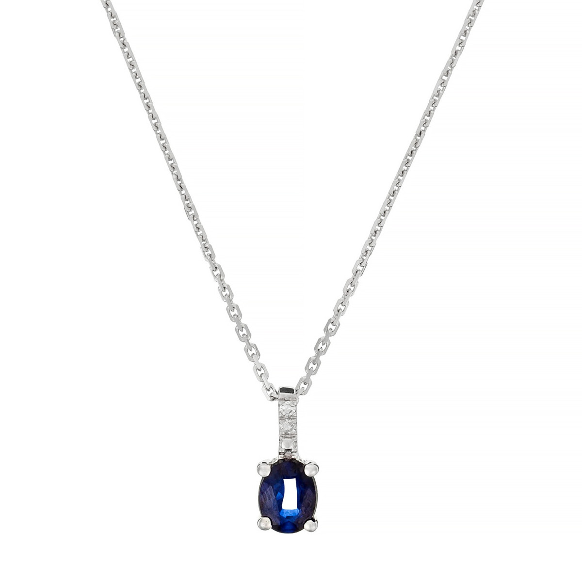 Pendentif "Icare Radieux" Or blanc et Saphir Pendentif "Icare Radieux" Or blanc et Saphir