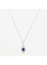 Pendentif "Icare Antique" Or blanc et Saphir