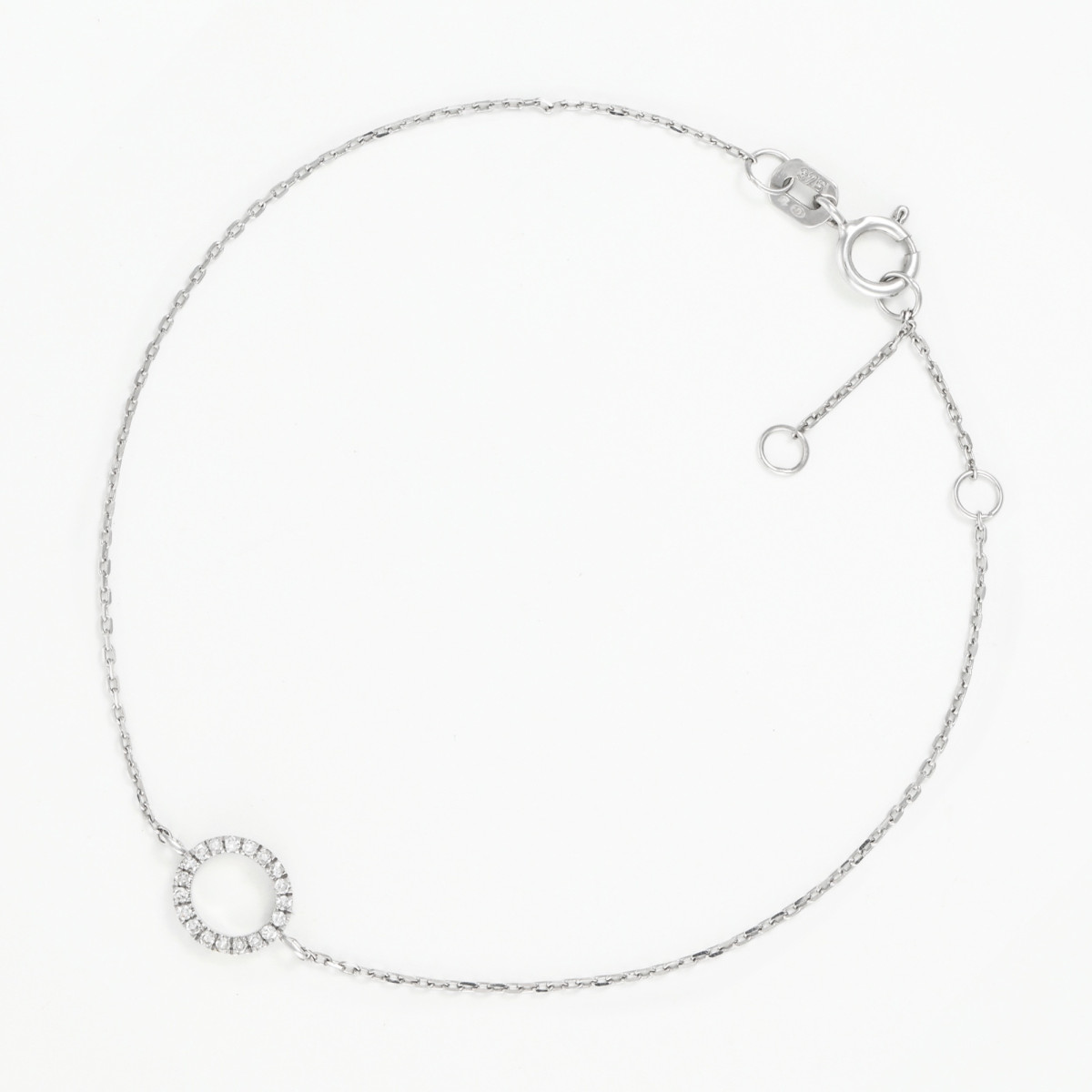 Bracelet "Affection Radieuse" Or blanc et Diamant Bracelet "Affection Radieuse" Or blanc et Diamant