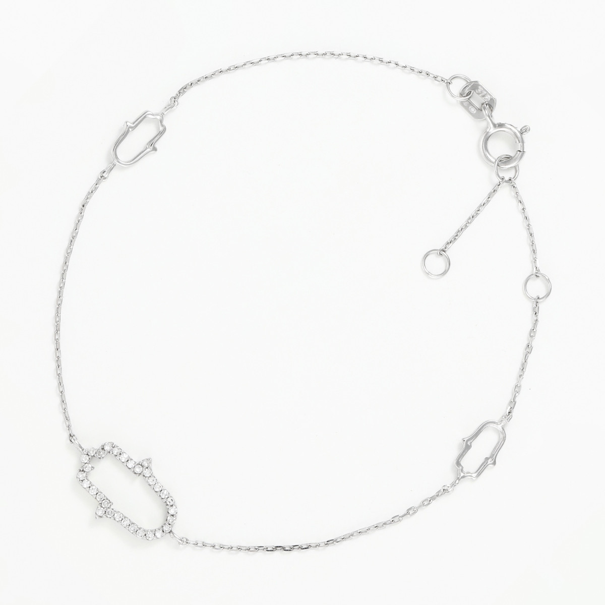 Bracelet "Adoration Mystique" Or blanc et Diamant Bracelet "Adoration Mystique" Or blanc et Diamant