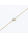 Bracelet "Amour Olympien" Or jaune et Diamant