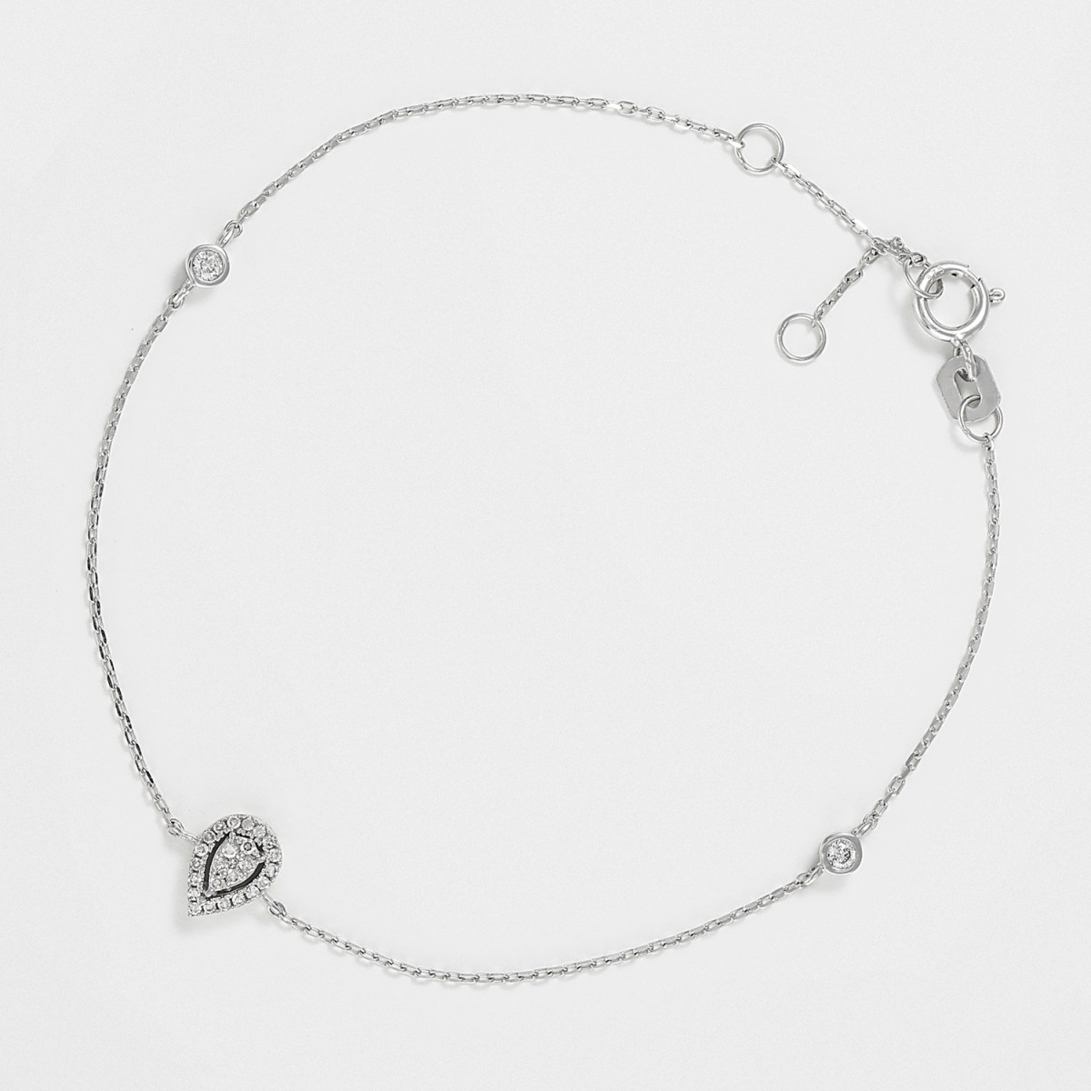 Bracelet "Nymphe Mystique" Or blanc et Diamant Bracelet "Nymphe Mystique" Or blanc et Diamant