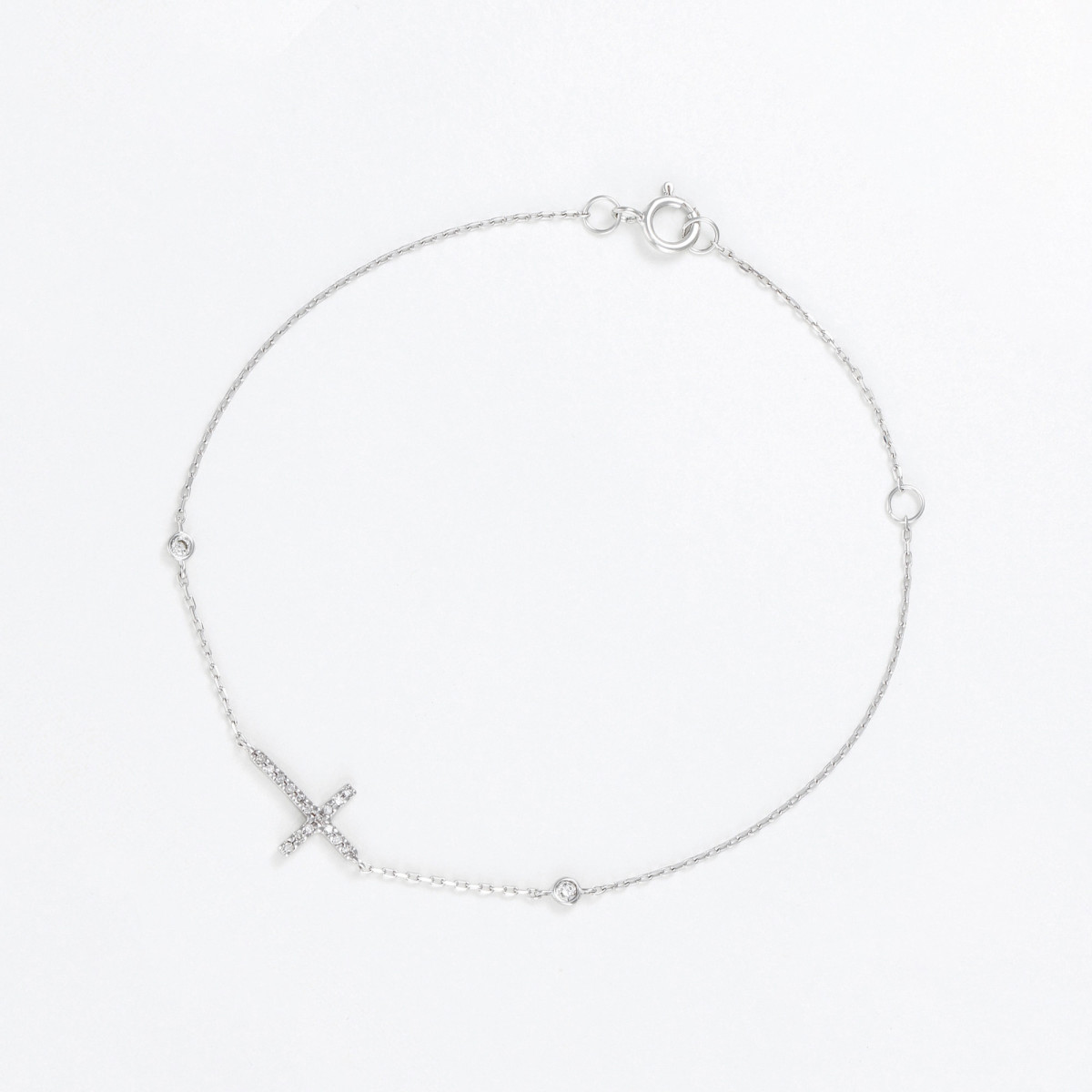 Bracelet "Respectueuse" Or blanc et Diamant Bracelet "Respectueuse" Or blanc et Diamant