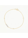 Bracelet "Riante" Or jaune et Diamant