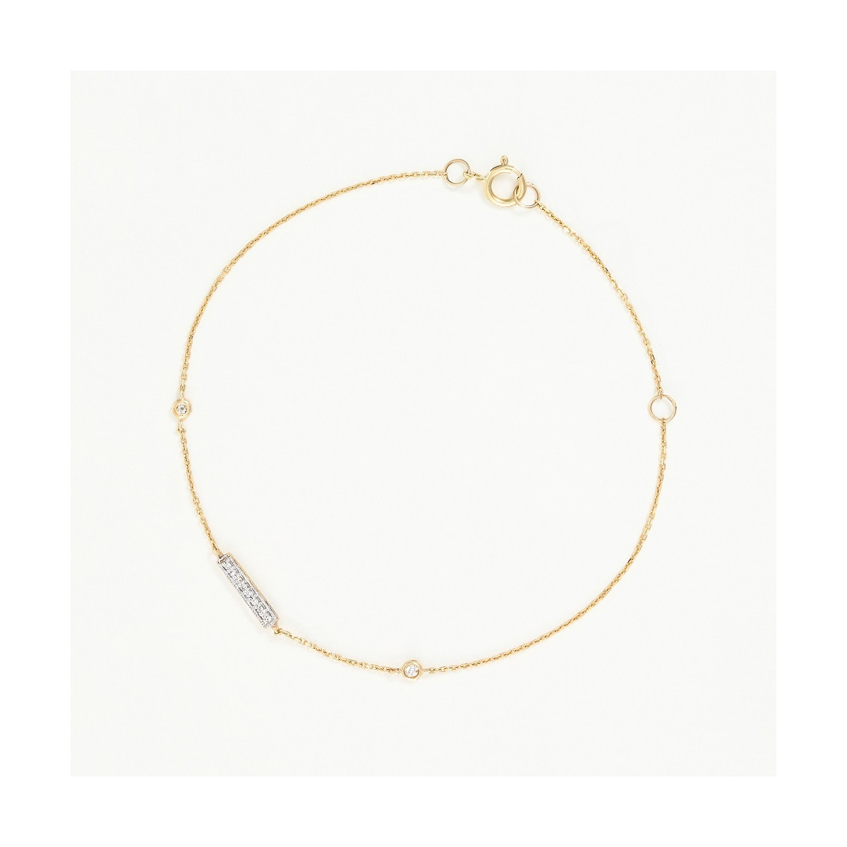 Bracelet "Riante" Or jaune et Diamant Bracelet "Riante" Or jaune et Diamant