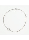 Bracelet "Retenue" Or blanc et Diamant