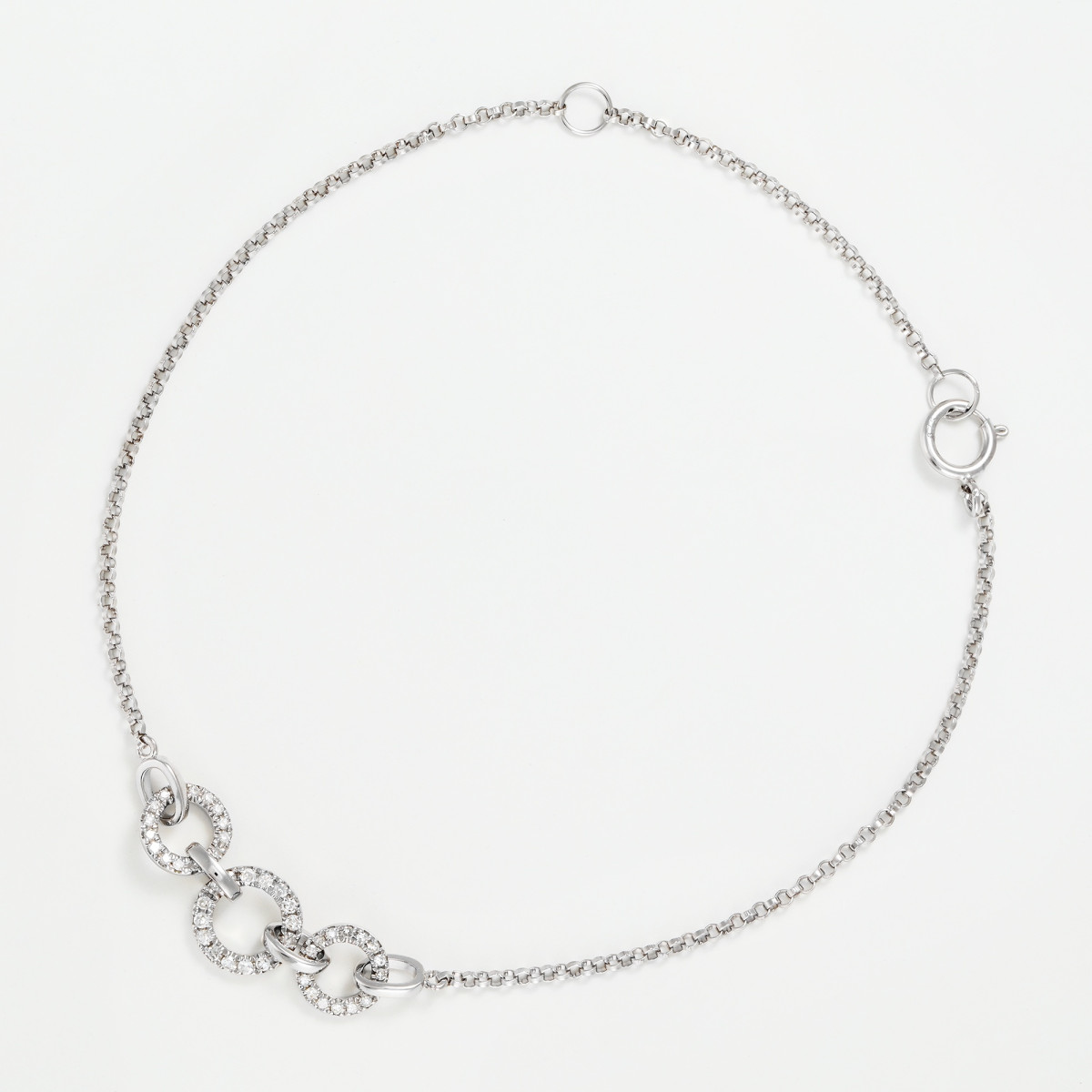 Bracelet "Rome Éblouissante" Or blanc et Diamant Bracelet "Rome Éblouissante" Or blanc et Diamant