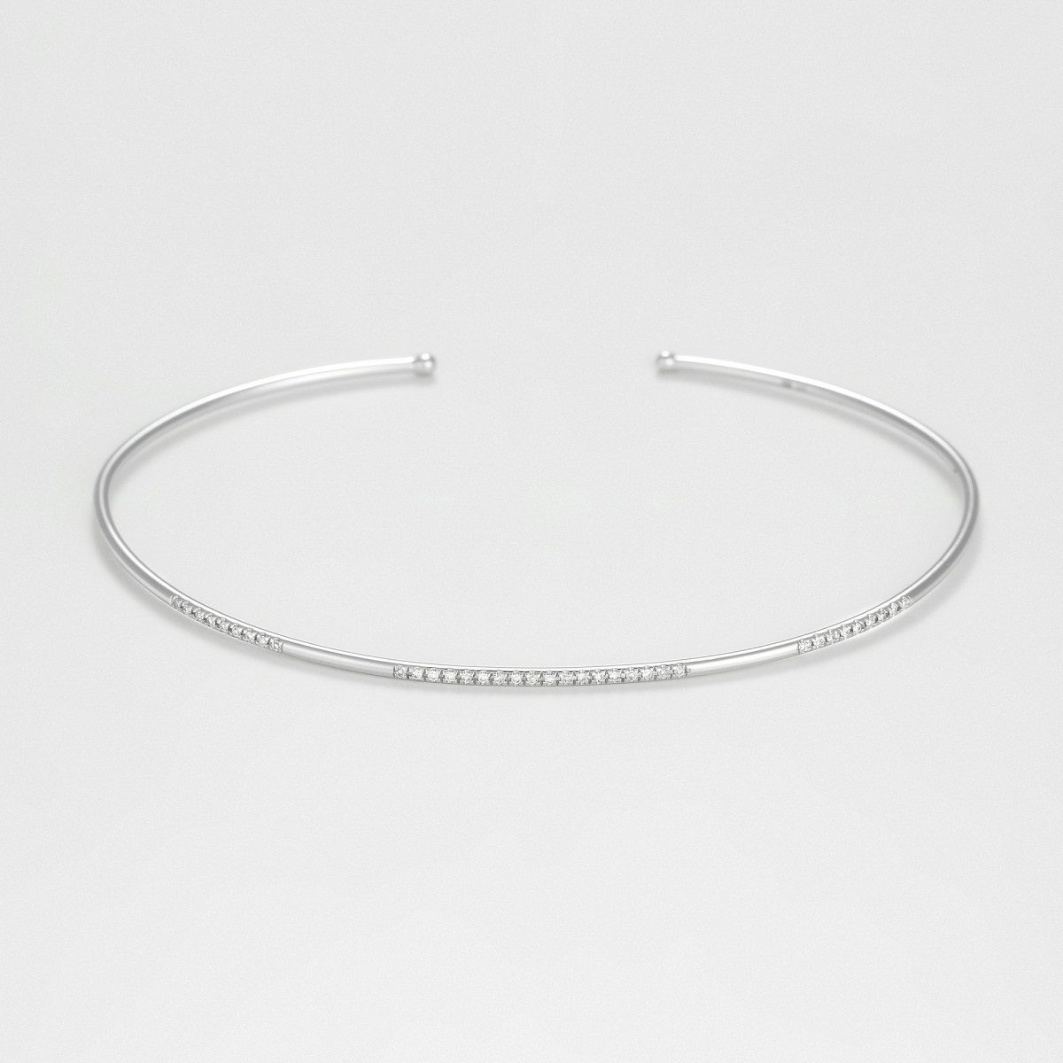 Bracelet "Rome Lumineuse" Or blanc et Diamant Bracelet "Rome Lumineuse" Or blanc et Diamant