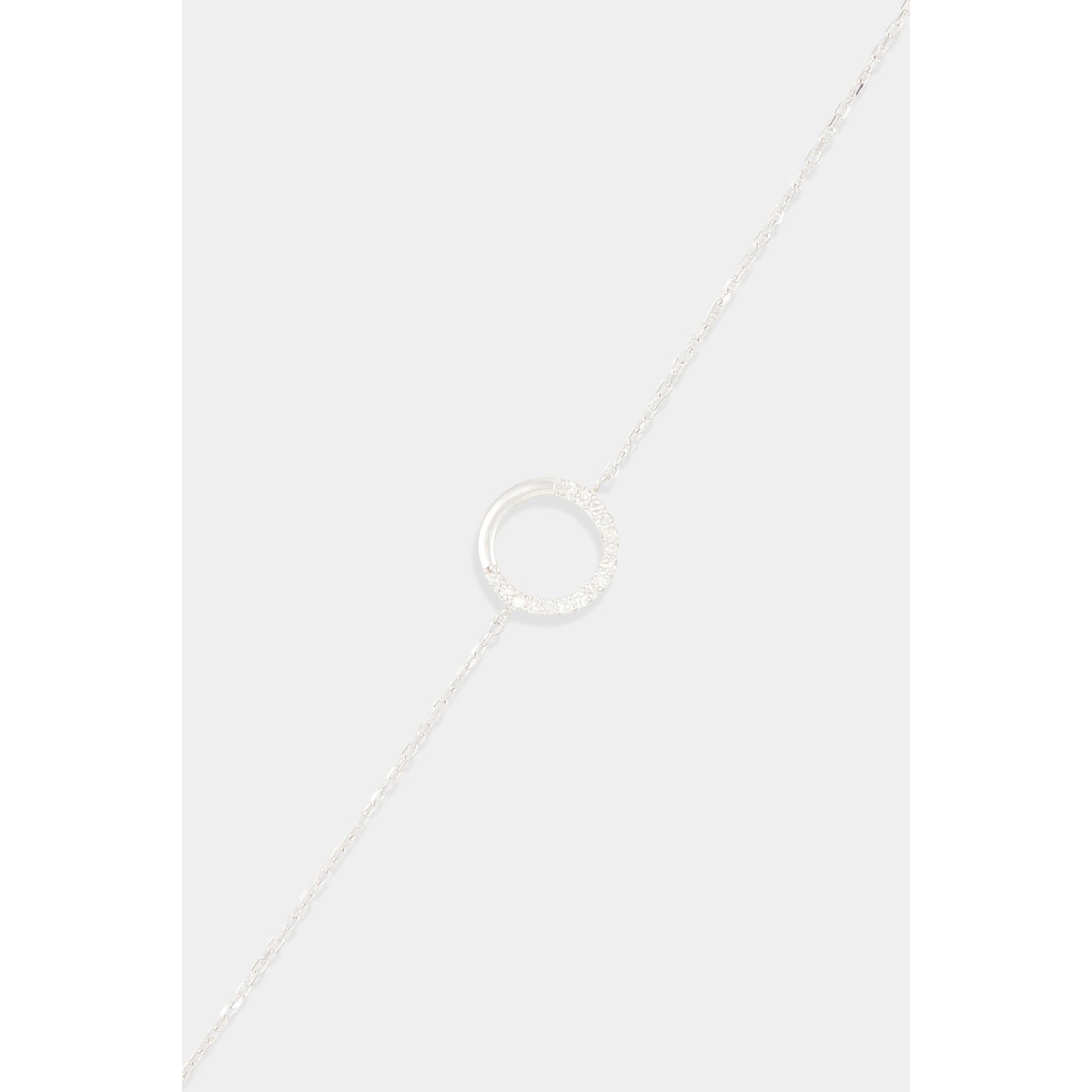 Bracelet "Sage" Or blanc et Diamant Bracelet "Sage" Or blanc et Diamant