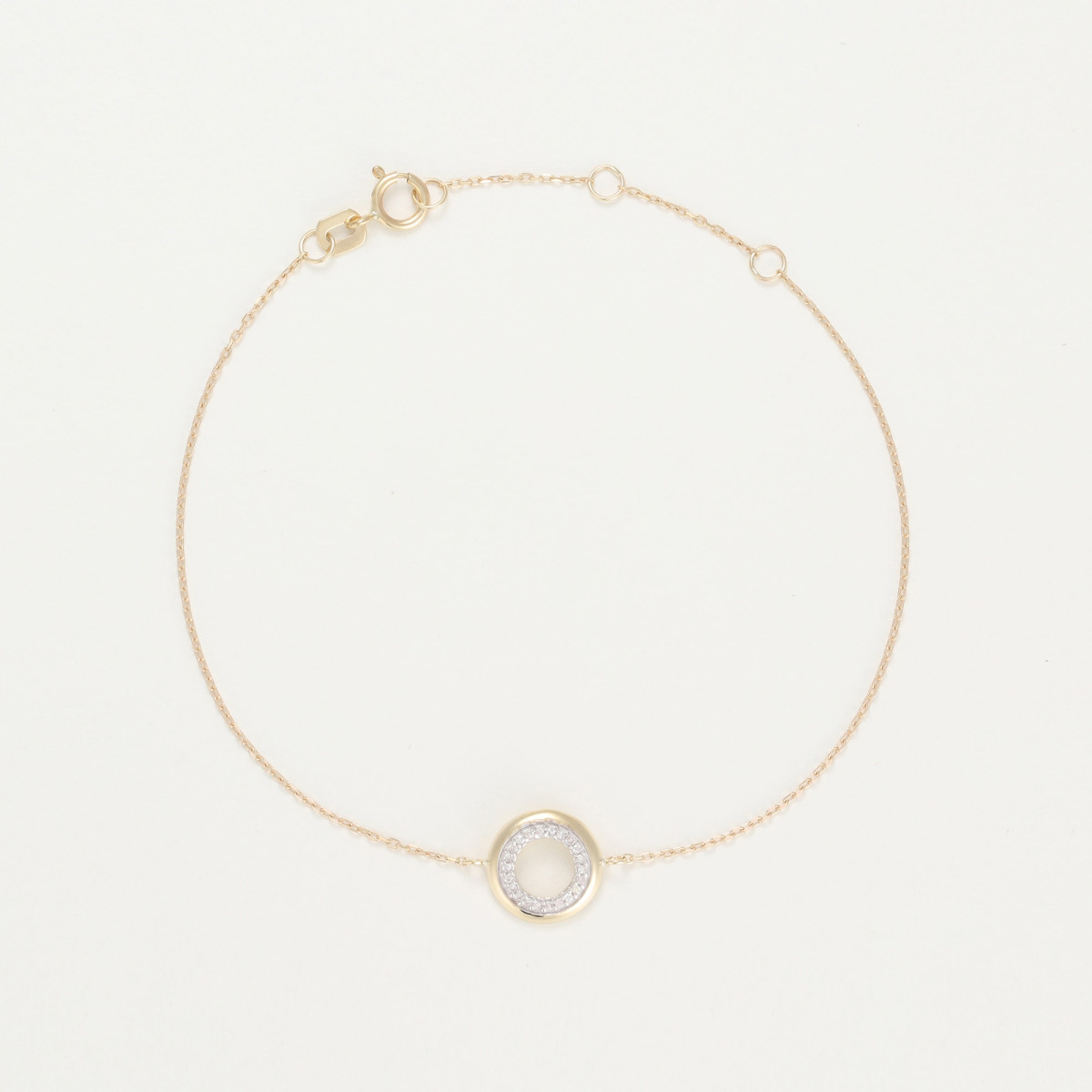 Bracelet "Saluée" Or jaune et Diamant Bracelet "Saluée" Or jaune et Diamant