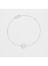 Bracelet "Sentiment Lumineux" Or blanc et Diamant