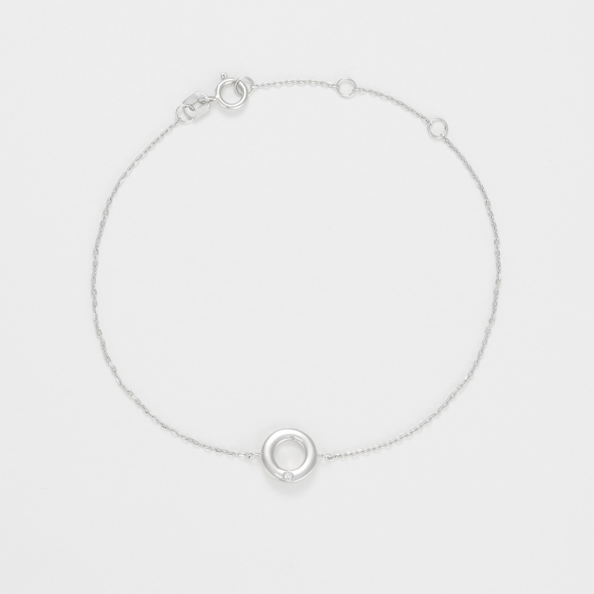 Bracelet "Sentiment Lumineux" Or blanc et Diamant Bracelet "Sentiment Lumineux" Or blanc et Diamant