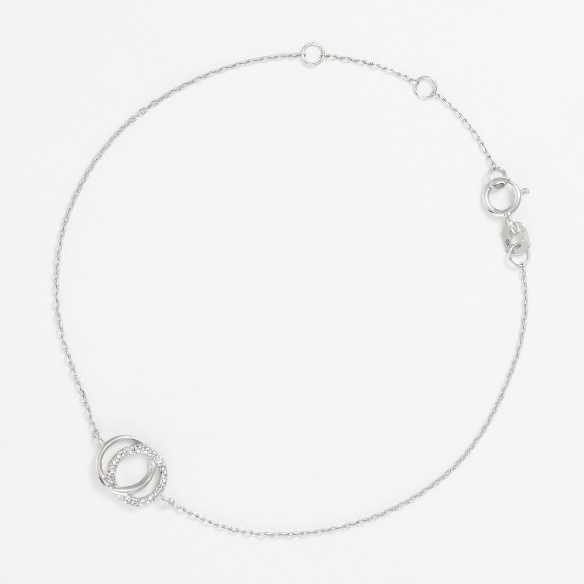 Bracelet "Sentiment Puissant" Or blanc et Diamant Bracelet "Sentiment Puissant" Or blanc et Diamant