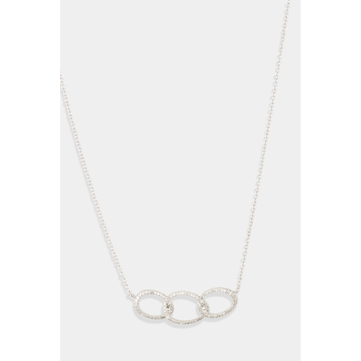 Collier "Cassia" Or blanc et Diamant