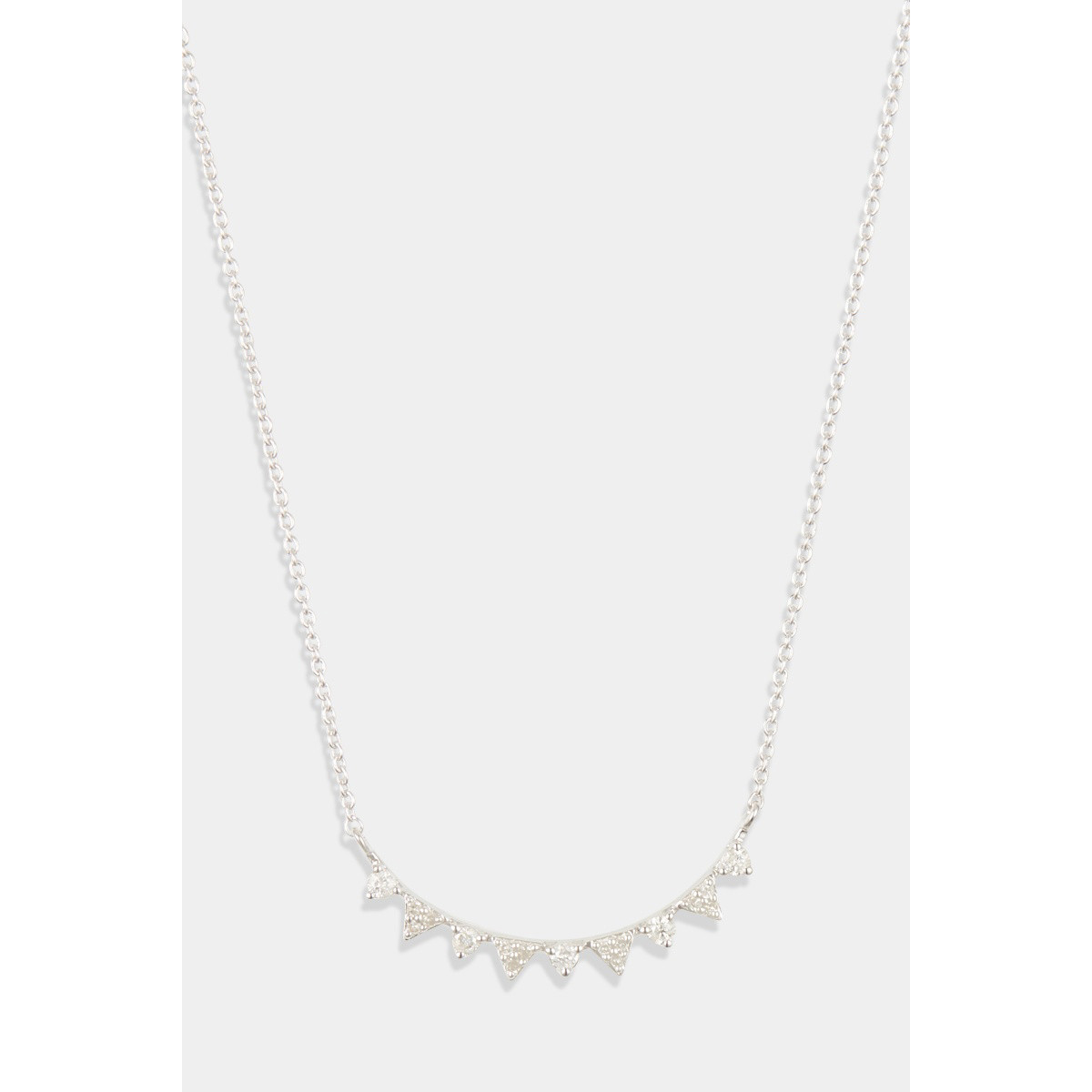 Collier "Célia" Or blanc et Diamant