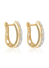 Boucles d'oreilles "Louna" Or jaune et Diamant