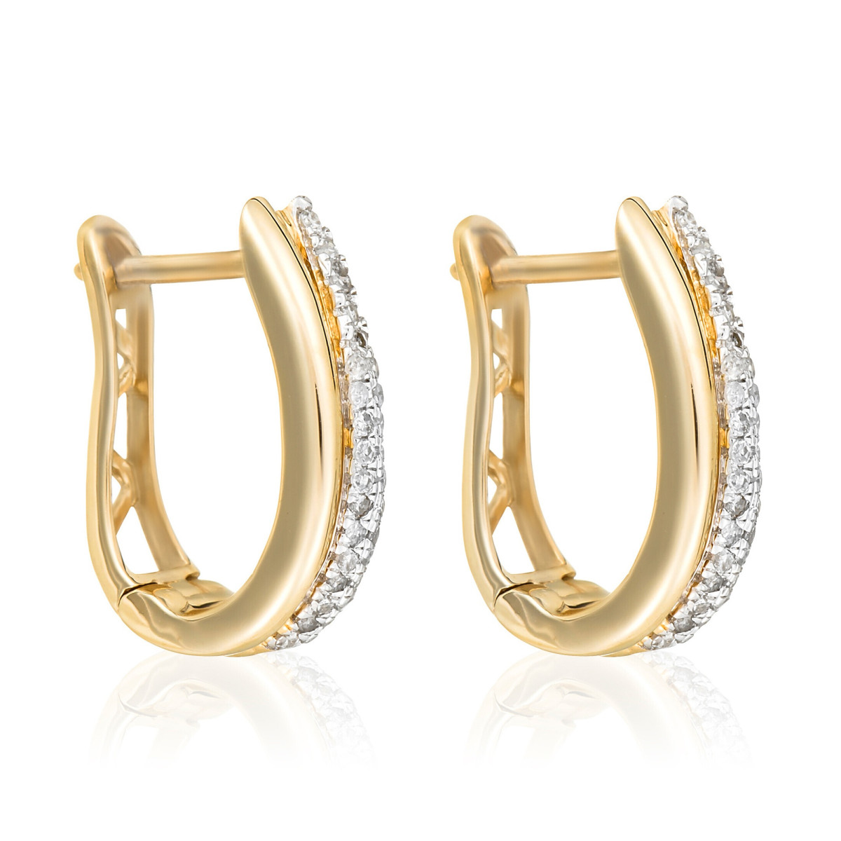 Boucles d'oreilles "Louna" Or jaune et Diamant Boucles d'oreilles "Louna" Or jaune et Diamant