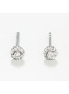Boucles d'oreilles "Irina" Or blanc et Diamant