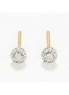 Boucles d'oreilles "Irina" Or jaune et Diamant