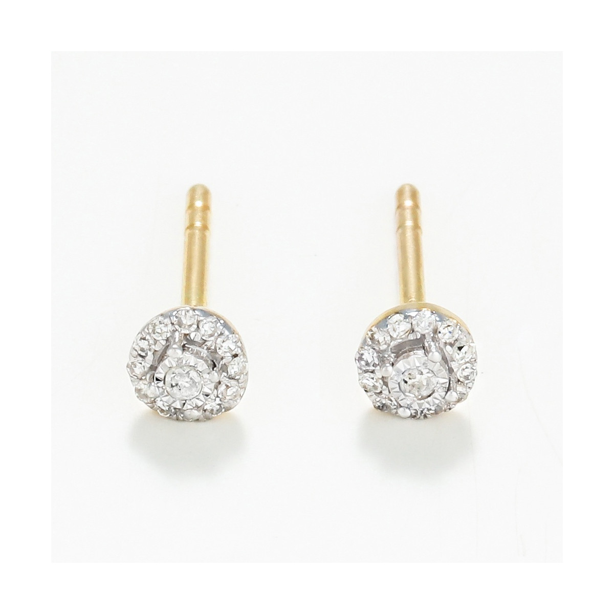 Boucles d'oreilles "Irina" Or jaune et Diamant Boucles d'oreilles "Irina" Or jaune et Diamant
