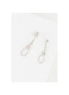 Boucles d'oreilles "Sienna" Or blanc et Diamant