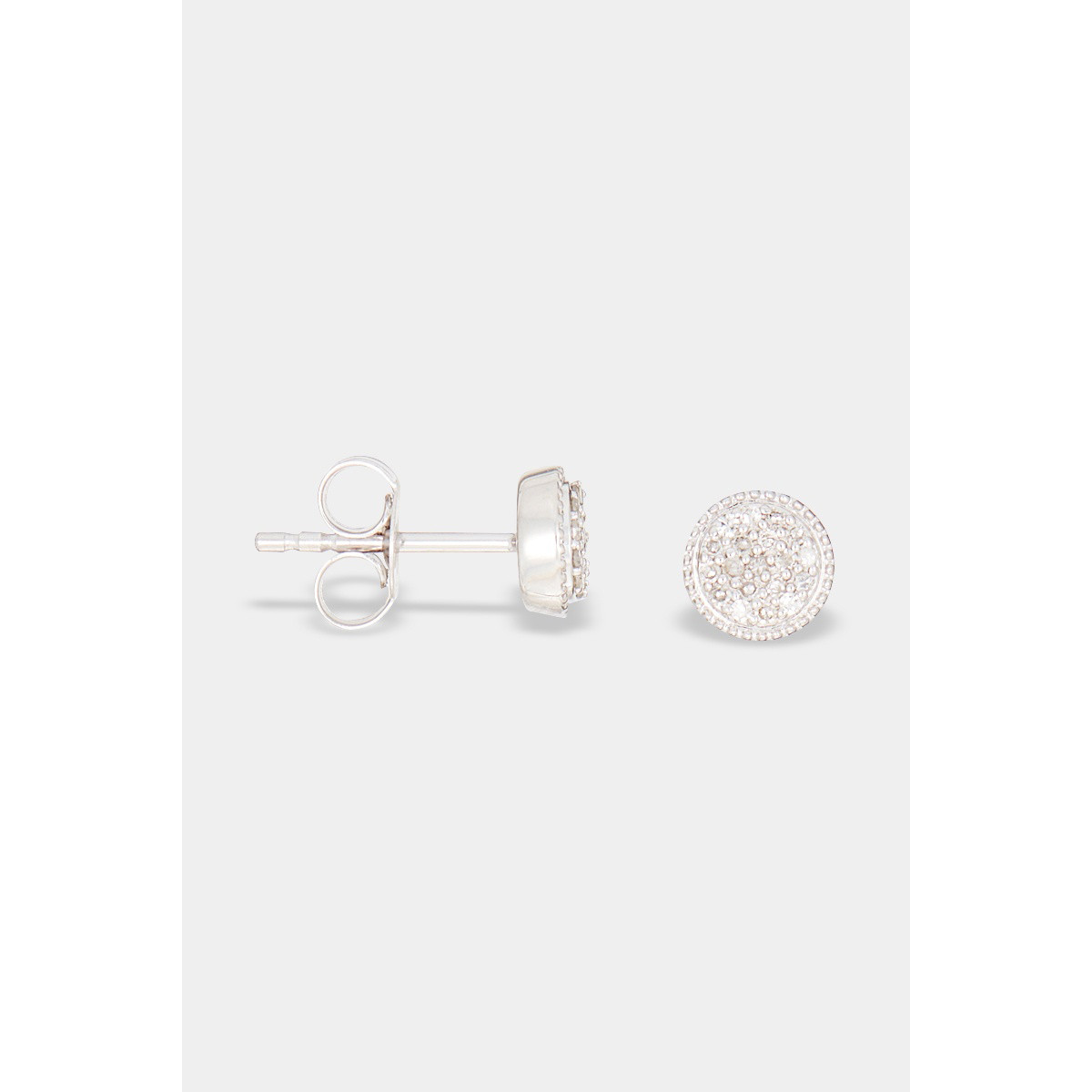 Boucles d'oreilles "Océana" Or blanc et Diamant Boucles d'oreilles "Océana" Or blanc et Diamant