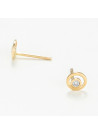 Boucles d'oreilles "Floralie" Or jaune et Diamant