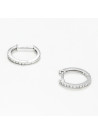 Boucles d'oreilles "Irène" Or blanc et Diamant