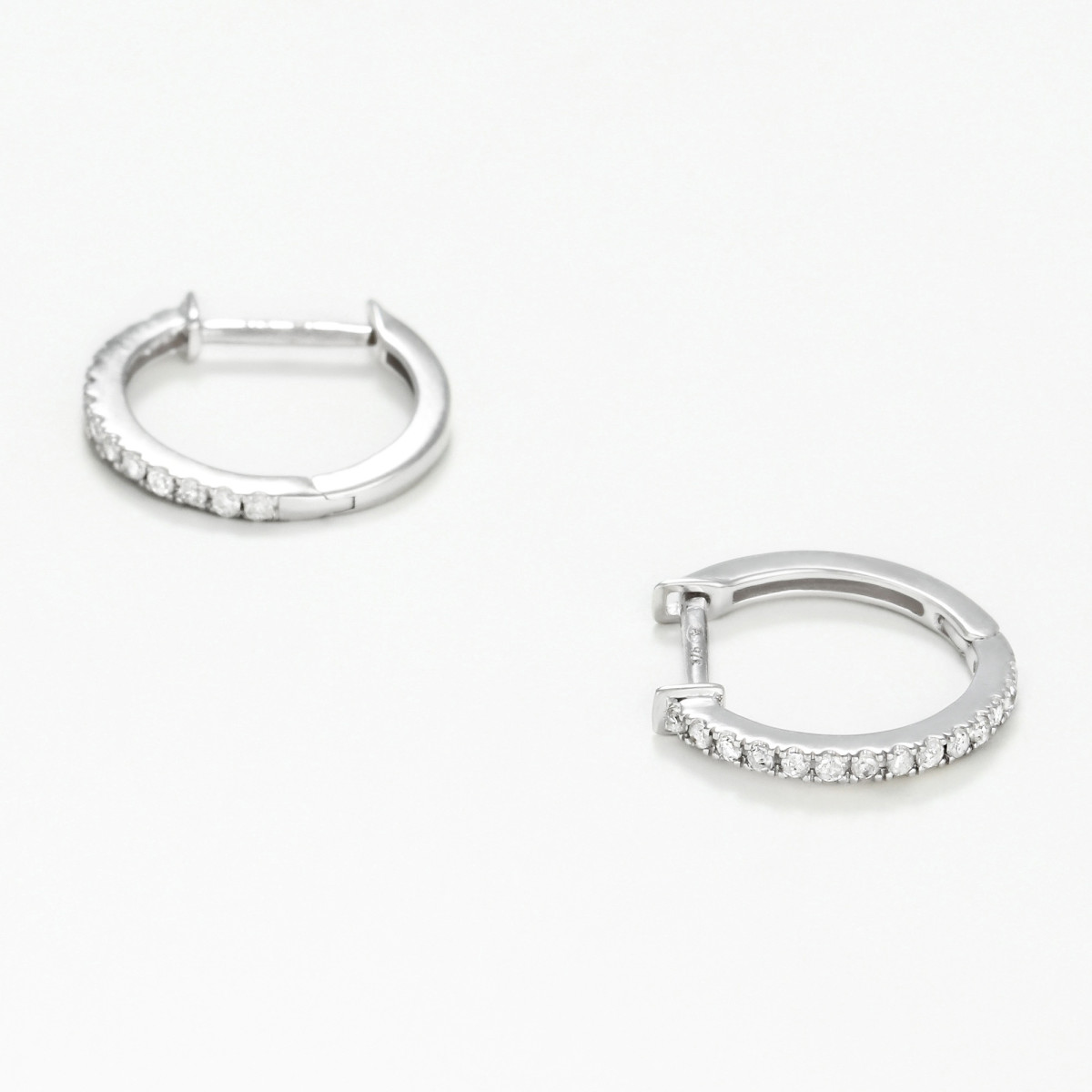 Boucles d'oreilles "Irène" Or blanc et Diamant Boucles d'oreilles "Irène" Or blanc et Diamant