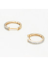Boucles d'oreilles "Irène" Or jaune et Diamant