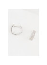 Boucles d'oreilles "Philaé" Or blanc et Diamant