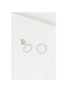 Boucles d'oreilles "Melora" Or blanc et Diamant