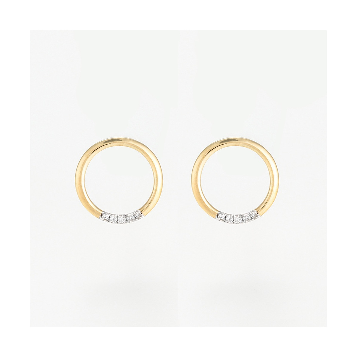 Boucles d'oreilles "Melora" Or jaune et Diamant
