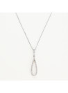 Pendentif "Zélinda" Or blanc et Diamant