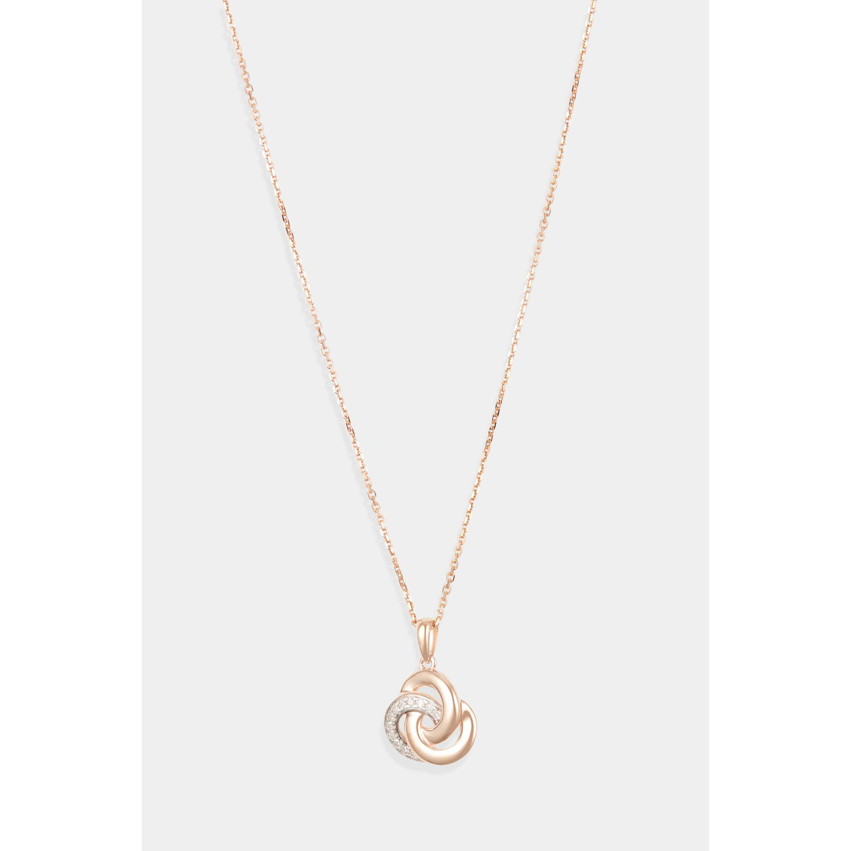 Pendentif "Elvina" Or rose et Diamant Pendentif "Elvina" Or rose et Diamant