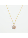 Pendentif "Elvina" Or tricolore et Diamant