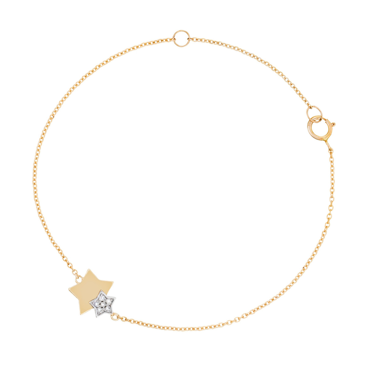Bracelet "Amélie" Or jaune et Diamant Bracelet "Amélie" Or jaune et Diamant
