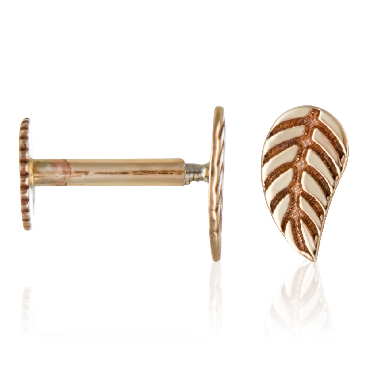 Boucles d'oreilles "Moire" Or jaune