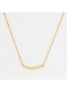 Collier "Respiration" Or jaune