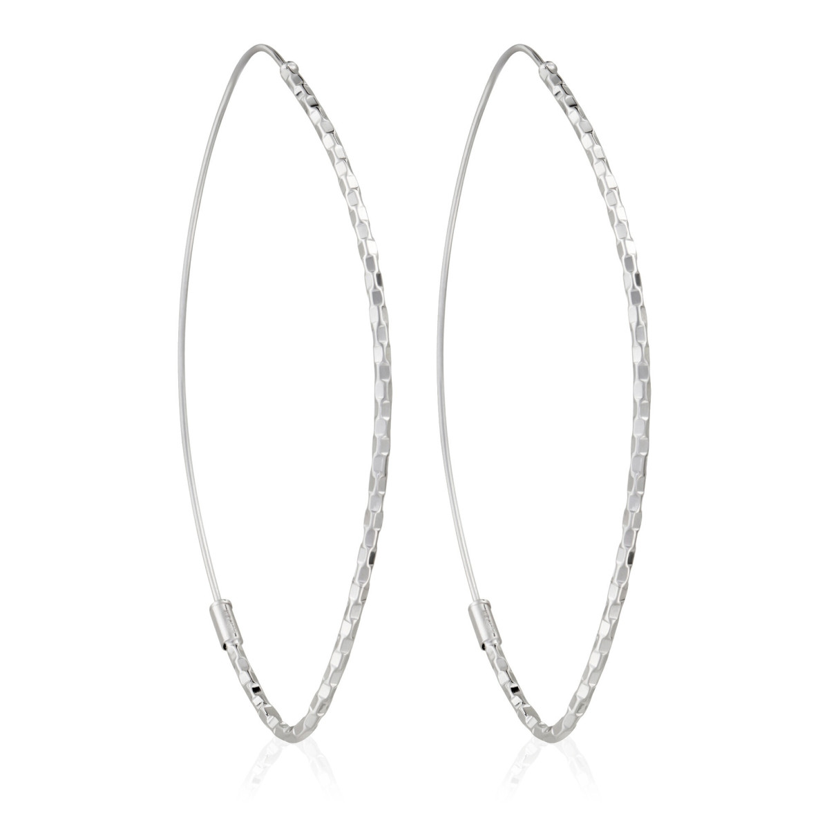 Boucles d'oreilles "Rhapsodie" Or blanc